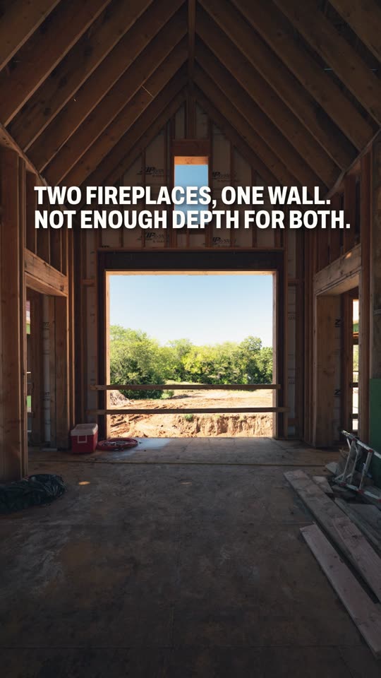 The fireplace problem, cut in progress